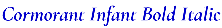 Cormorant Infant Bold Italic font